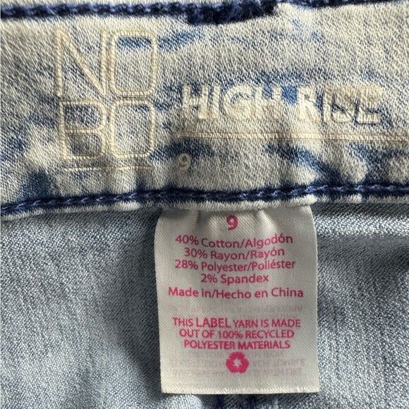 NOBO High Rise Cropped Denim Stretchy Jeans - Light Wash, Size 9 Juniors - Picture 12 of 13